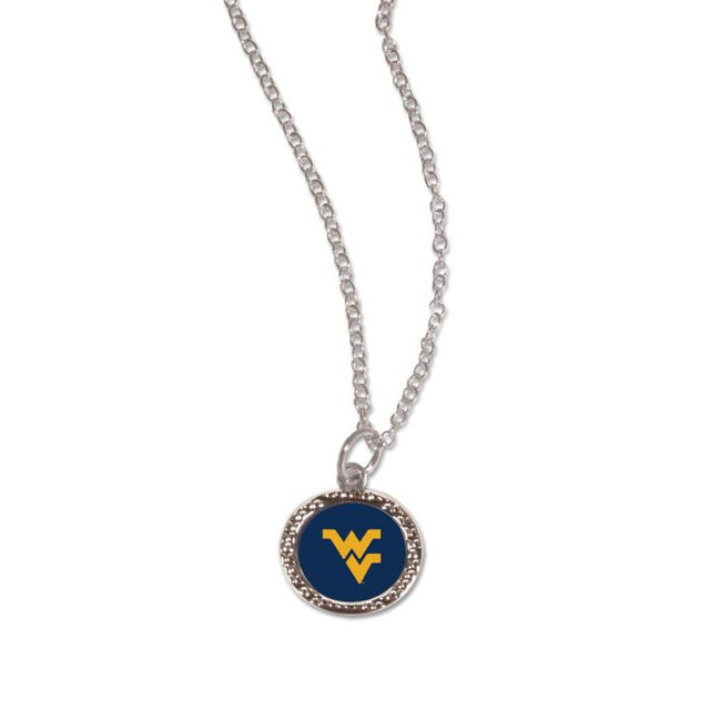 Pulsera de los West Virginia Mountaineers con dijes, joyería en cartulina