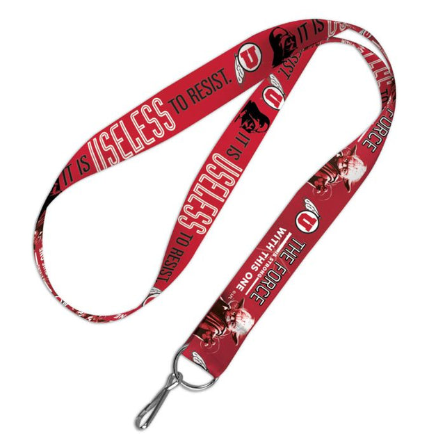 Utah Utes / Star Wars DARTH VADER &amp; YODA Lanyard 1"