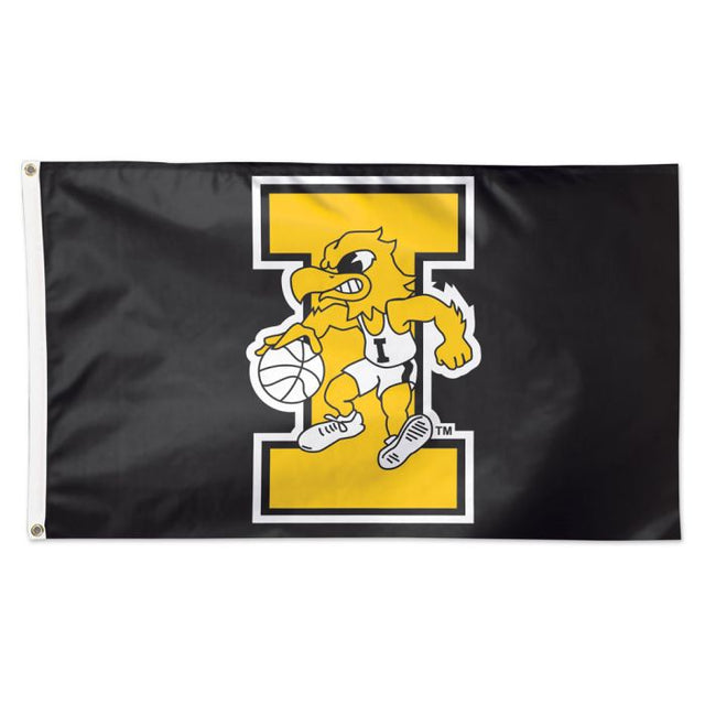 Bandera de baloncesto de Iowa Hawkeyes de IOWA - Deluxe 3' X 5'