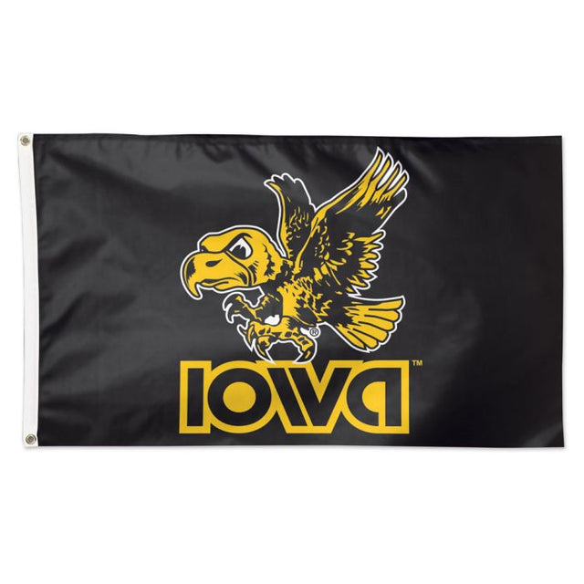 Bandera retro de Iowa Hawkeyes / Vintage Collegiate IOWA RETRO2 - Deluxe 3' X 5'