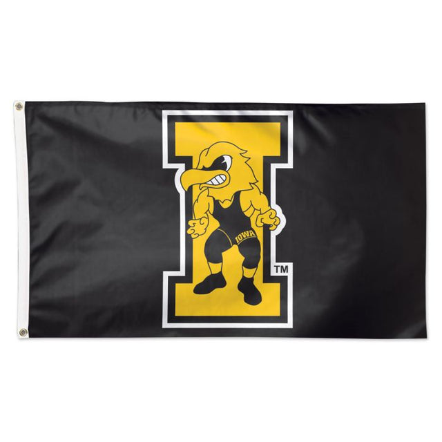 Bandera de lucha libre de Iowa Hawkeyes de IOWA - Deluxe 3' X 5'