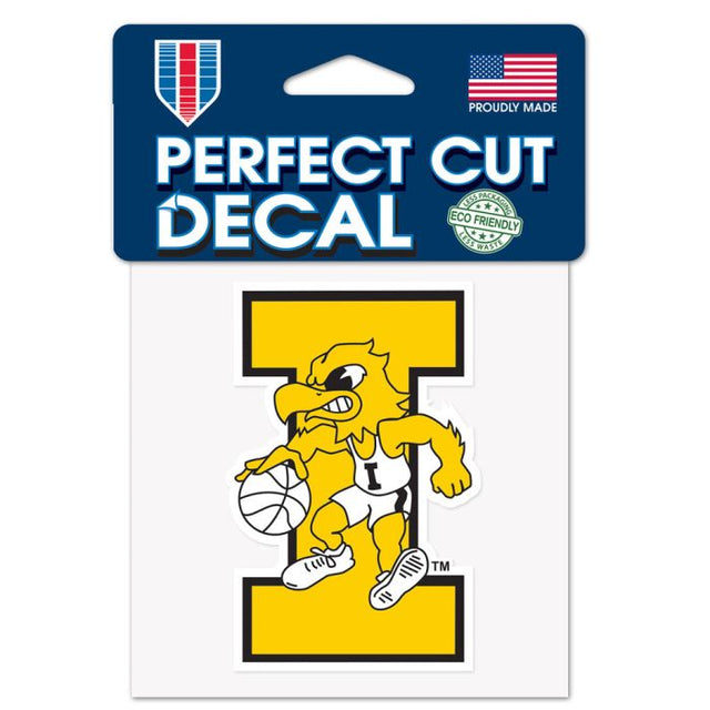 Iowa Hawkeyes IOWA BASKETBALL Perfect Cut Color Decal 4" x 4"