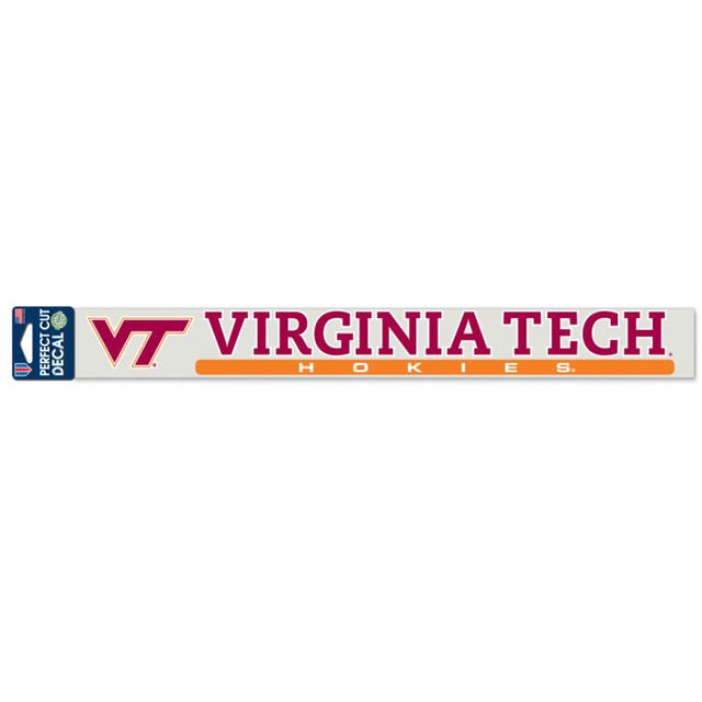 Calcomanías de corte perfecto de Virginia Tech Hokies de 2" x 17"