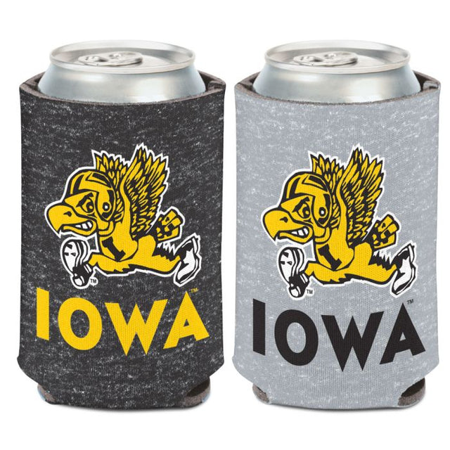 Iowa Hawkeyes / Vintage Collegiate IOWA - FÚTBOL VINTAGE Enfriador de lata 12 oz.