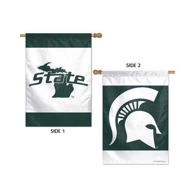 Michigan State Spartans Vertical Flag 2 Sided 28" x 40"