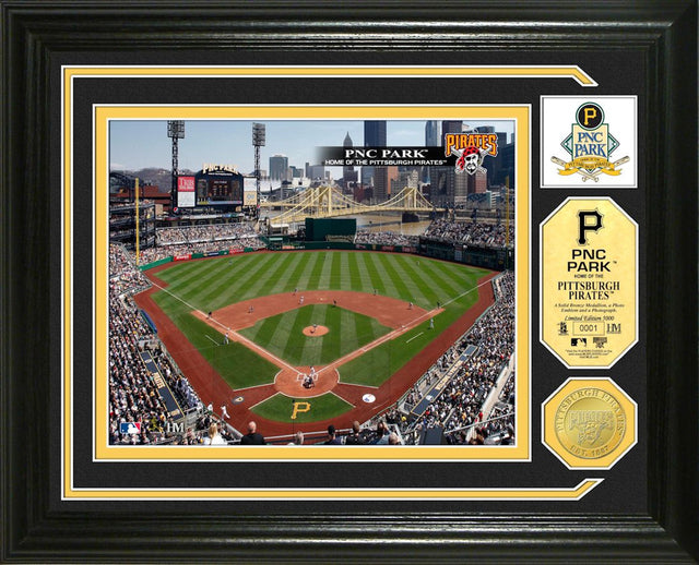 Moneda única de los Piratas de Pittsburgh con foto del estadio Mint