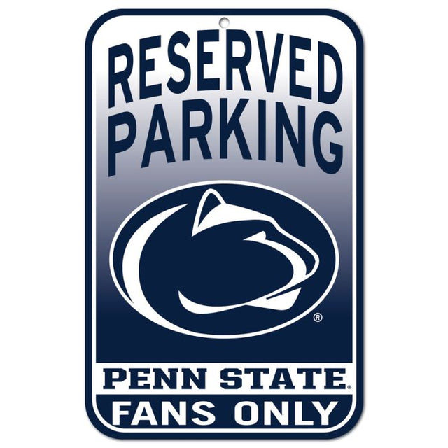 Penn State Nittany Lions Reserved Parking Plastic Sign 11" x 17"