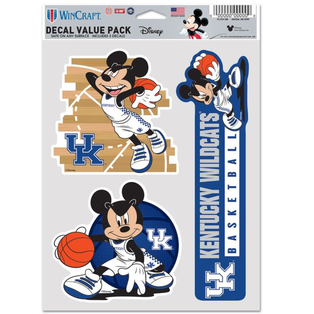 Paquete de 3 ventiladores multiusos de baloncesto de Mickey Mouse de Kentucky Wildcats/Disney