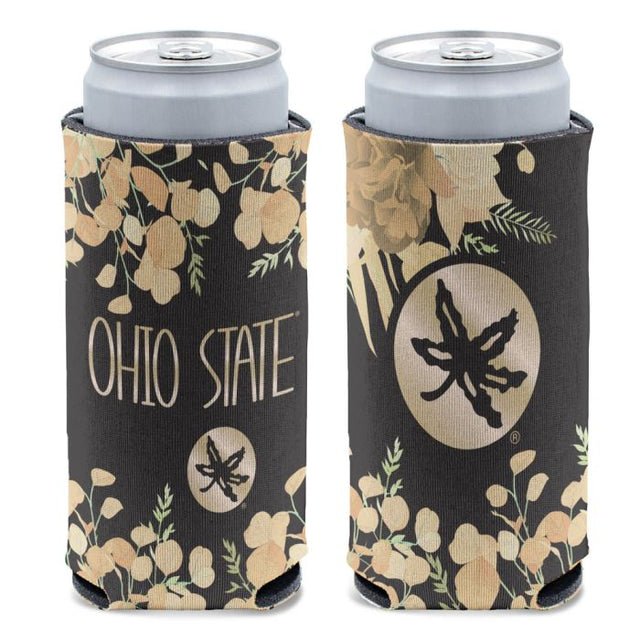 Enfriador de latas delgadas de 12 oz con EUCALIPTO de Ohio State Buckeyes