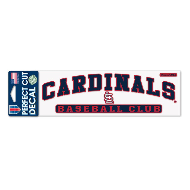 St. Louis Cardinals Decal 3x10 Perfect Cut Color