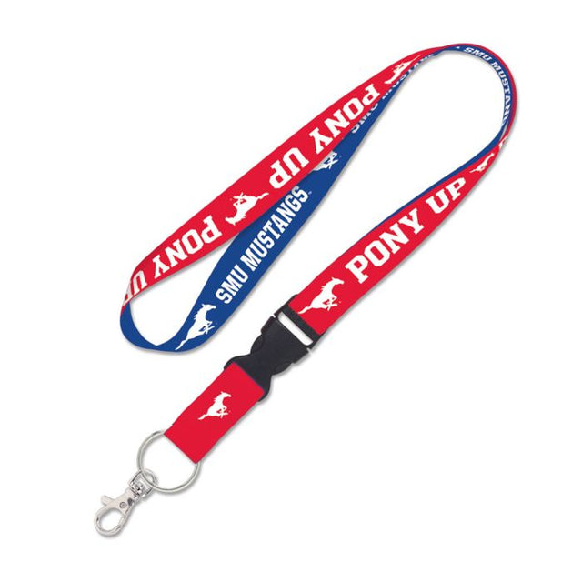 Southern Methodist Mustangs Lanyard w/detachable buckle 1"