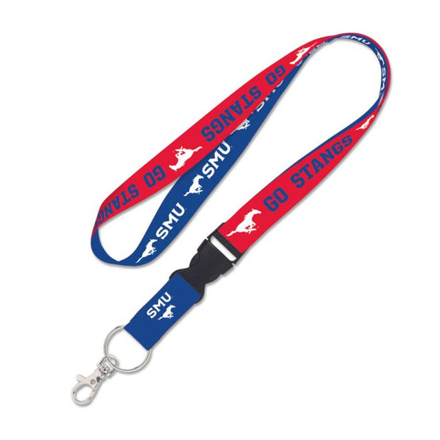 Southern Methodist Mustangs SLOGAN Lanyard w/detachable buckle 1"