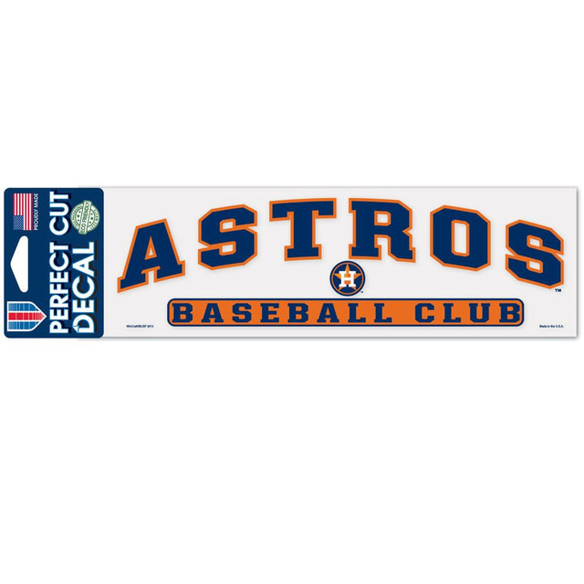 Calcomanía de los Houston Astros de 3 x 10 pulgadas, corte perfecto y color