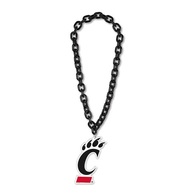 Collar con cadena de gran fan de los Cincinnati Bearcats