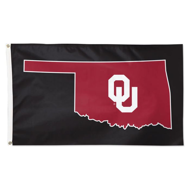 Bandera secundaria de los Oklahoma Sooners: Deluxe, 3' x 5'