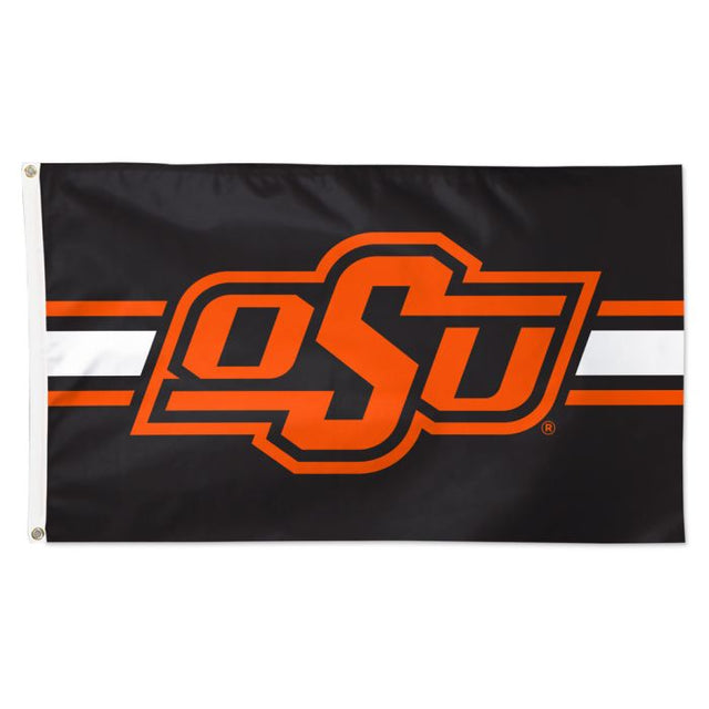 Bandera de rayas horizontales de los Oklahoma State Cowboys - Deluxe 3' X 5'