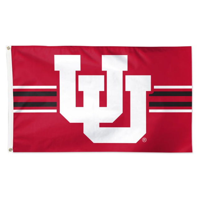 Utah Utes Horizontal Jersey Stripes Flag - Deluxe 3' X 5'