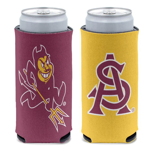 Enfriador de latas delgado de 12 oz de Arizona State Sun Devils