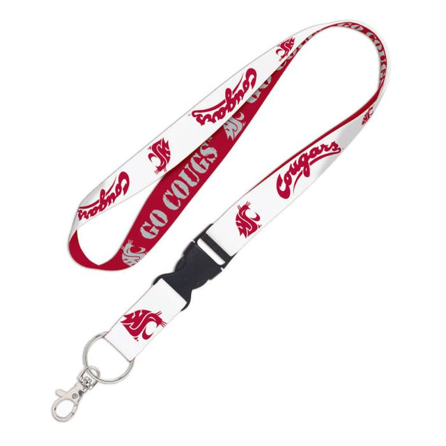 Washington State Cougars Lanyard w/detachable buckle 1"