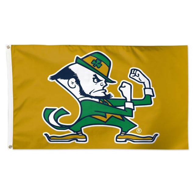 Bandera dorada de Notre Dame Fighting Irish: lujosa, 3 x 5 pies