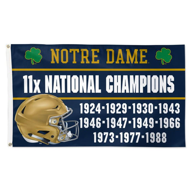 Bandera de Notre Dame Fighting Irish MILESTONE - Deluxe 3' X 5'