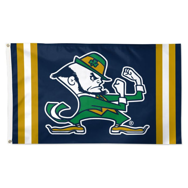 Bandera de Notre Dame Fighting Irish con rayas verticales - Deluxe 3' X 5'