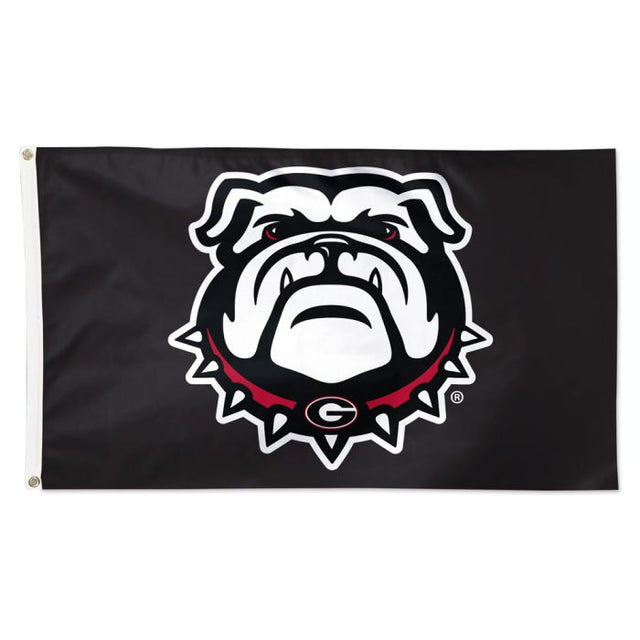 Bandera con logotipo secundario de los Georgia Bulldogs: Deluxe, 3' X 5'