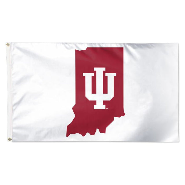 Bandera con logotipo secundario de Indiana Hoosiers: Deluxe, 3' x 5'