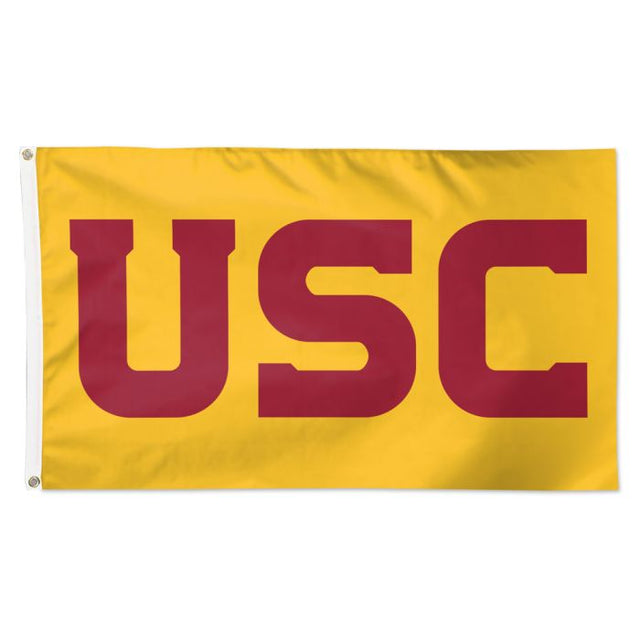 USC Trojans YELLOW BACKGROUND Flag - Deluxe 3' X 5'