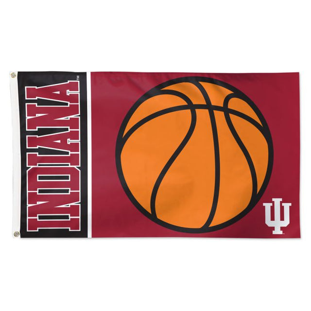 Bandera de baloncesto de Indiana Hoosiers: Deluxe, 3' X 5'