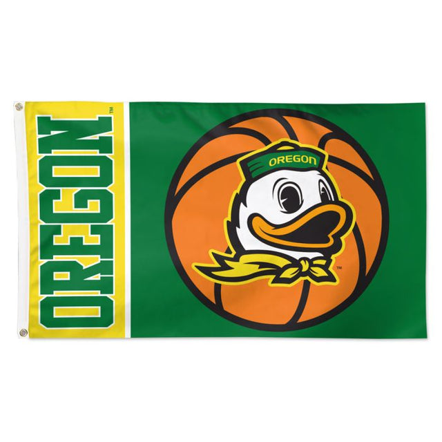 Bandera de baloncesto de los Oregon Ducks: Deluxe, 3' X 5'