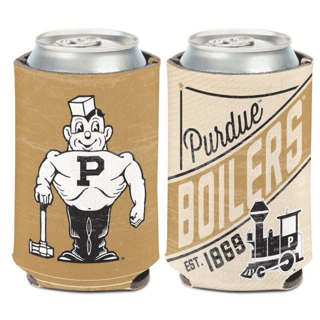 Enfriador de latas Purdue Boilermakers / Vintage Collegiate de 12 oz.