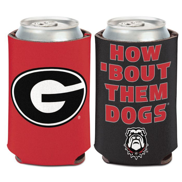 Enfriador de lata SLOGAN de Georgia Bulldogs de 12 oz.