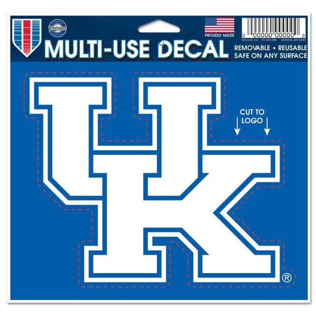 Calcomanía multiusos de Kentucky Wildcats: cortada con el logotipo de 5" x 6"