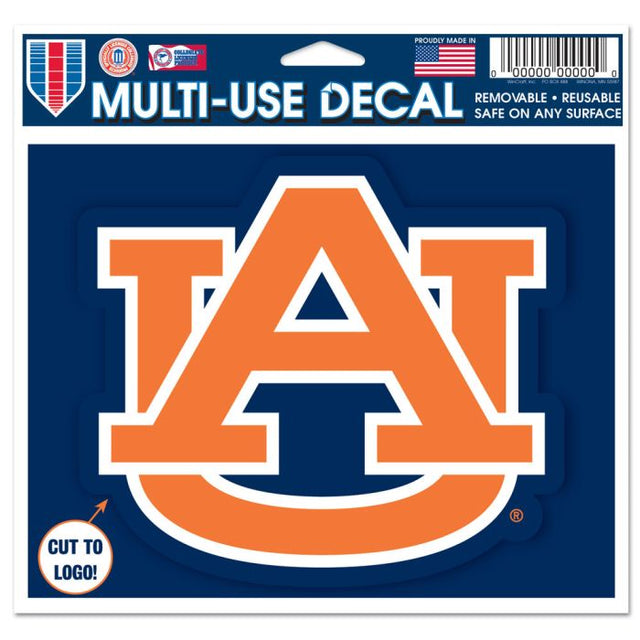 Calcomanía multiusos de Auburn Tigers: cortada con el logotipo de 5" x 6"