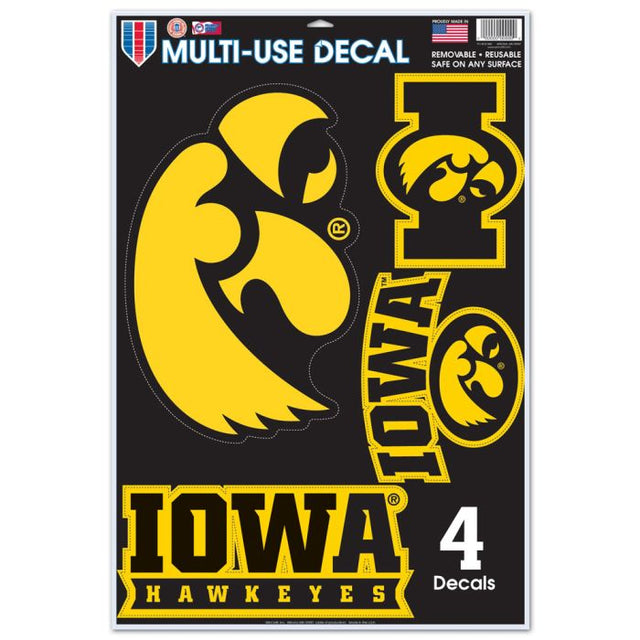 Calcomanía multiusos de Iowa Hawkeyes, 11" x 17"