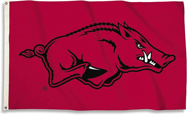 Bandera de los Razorbacks de Arkansas, 3 x 5 pulgadas, BSI