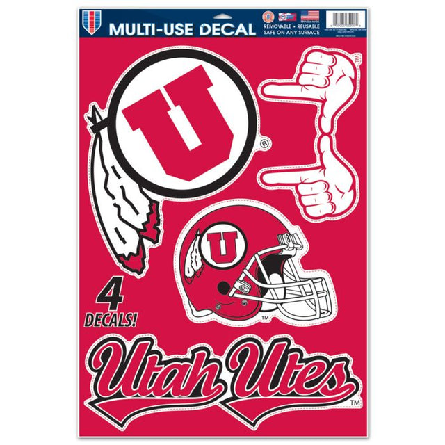 Utah Utes Multi-Use Decal 11" x 17"