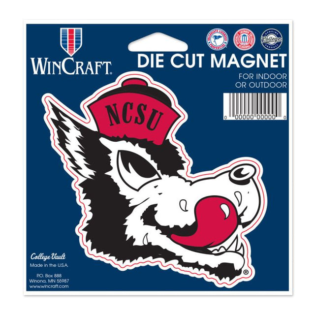 NC State Wolfpack /College Vault SLOBBERING WOLF Die Cut Magnet 4.5" x 6"