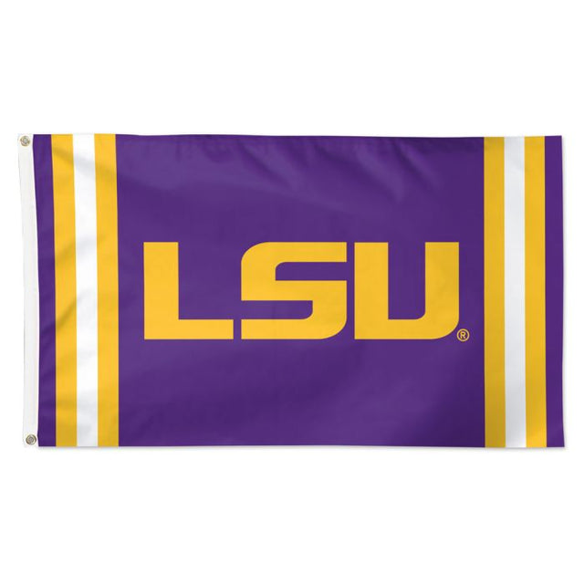 LSU Tigers VERTICAL STRIPES Flag - Deluxe 3' X 5'