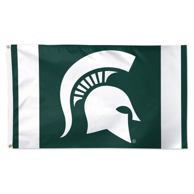 Michigan State Spartans VERTICAL STRIPES Flag - Deluxe 3' X 5'