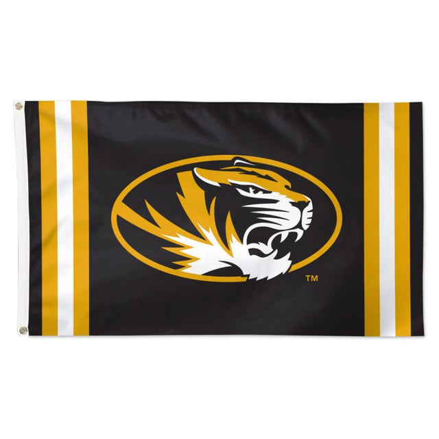 Bandera de los Missouri Tigers con rayas verticales: Deluxe, 3' X 5'