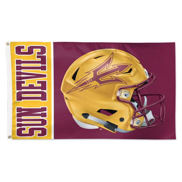 Bandera con casco de los Arizona State Sun Devils, de lujo, 3 x 5 pies