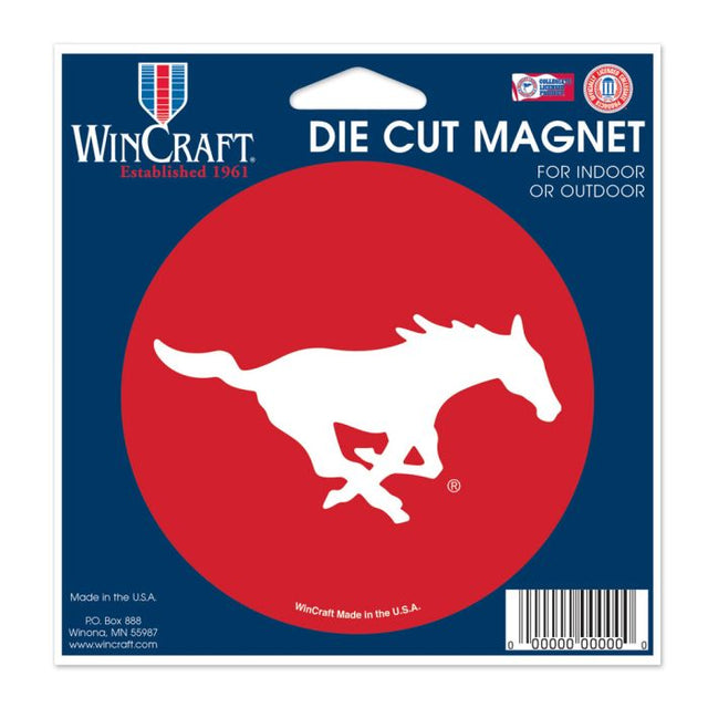 Southern Methodist Mustangs Die Cut Magnet 4.5" x 6"