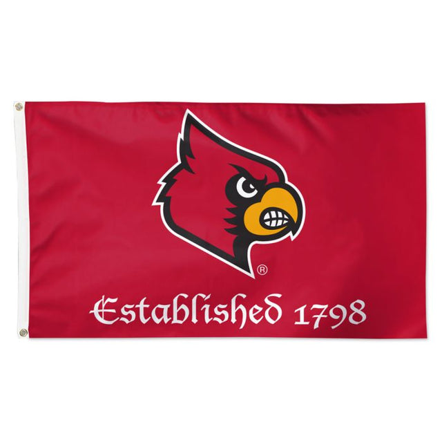 Louisville Cardinals ESTABLISHED Flag - Deluxe 3' X 5'