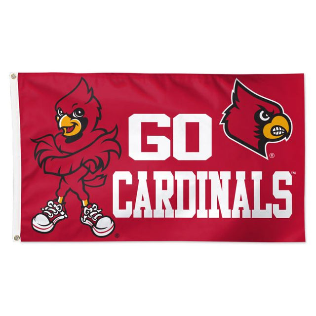 Bandera de los Cardenales de Louisville - Deluxe 3' X 5'