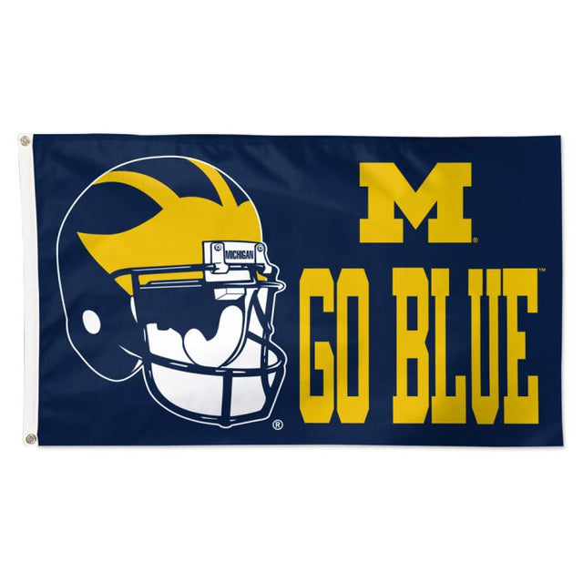 Bandera de los Wolverines de Michigan: Deluxe, 3' x 5'