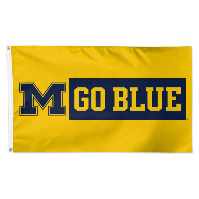 Bandera secundaria de los Wolverines de Michigan: Deluxe, 3' X 5'