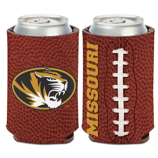 Enfriador de lata Missouri Tigers FOOTBALL COOZIE de 12 oz.