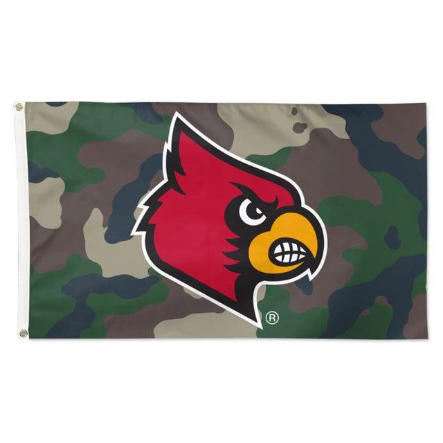 Bandera de camuflaje de los Louisville Cardinals - Deluxe 3' X 5'